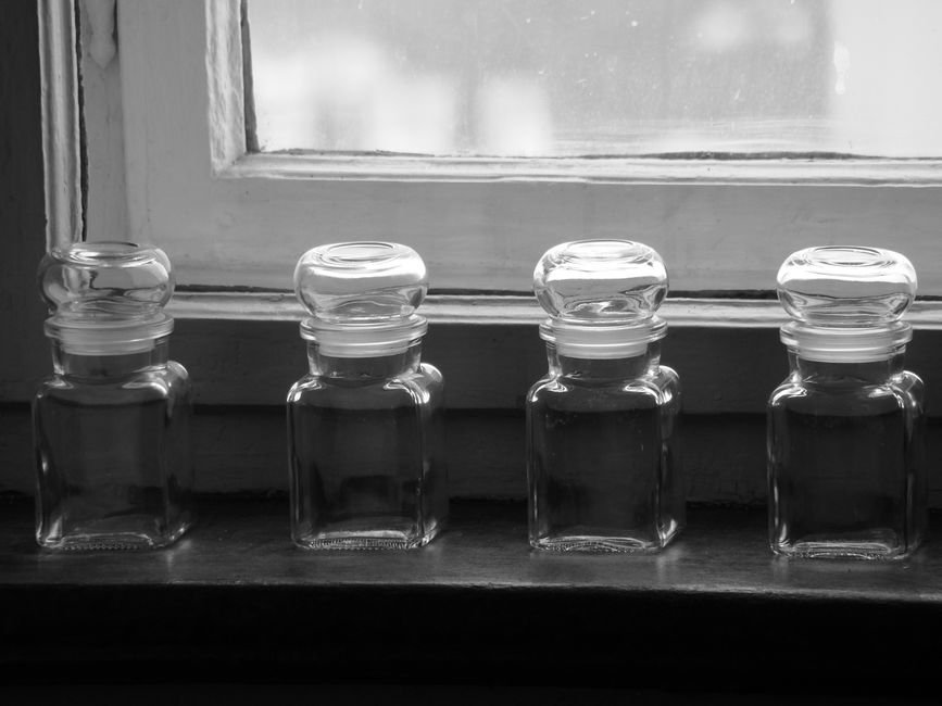 empty glass jars